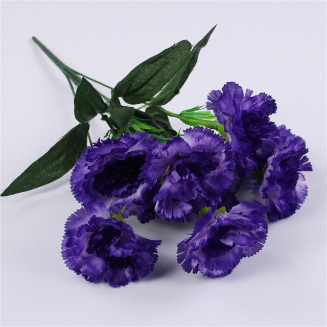 10Head Carnation Artificial Flowers Plastic Fake Plants Home Party Wedding Decor