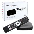 thumbnail image 1 of Raxxio MAG555 Google TV Box - Lecteur Multimédia Android TV avec Wi-Fi Double Bande, Bluetooth 5.0 - Google TV Streamer 4K HDR Films, Émissions, Diffusion en Direct TV, Commande Vocale avec l'Assistant Google Intégré, 1 of 8