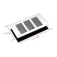 thumbnail image 1 of Grille d'Aération en Aluminium 80*150-400mm Argentée avec Ventilation, 1 of 4