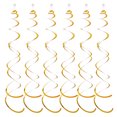 thumbnail image 1 of Becaristey 6pcs Set Streamers Decorations Party Streamers Gold Streamers Party Decorations Ceiling Decorations For Birthday Party Gold 27.5 inch 1Set, 1 of 6