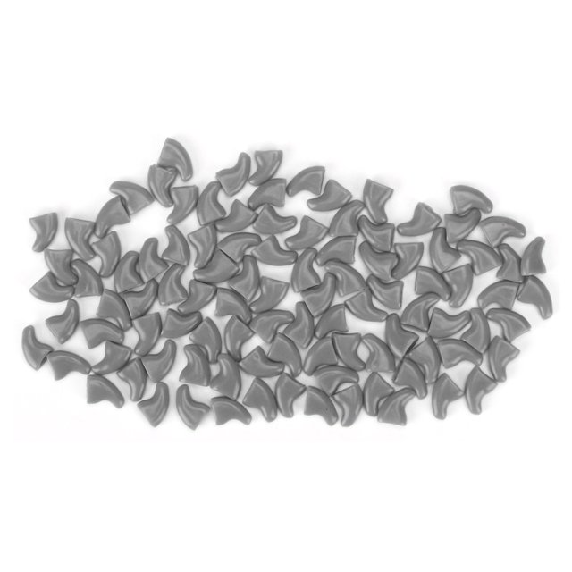 100PCS Soft Pet, Safe Anti Scratch Dog Paw Claw Cat Nail Cover Protector Decorative CoversGray M