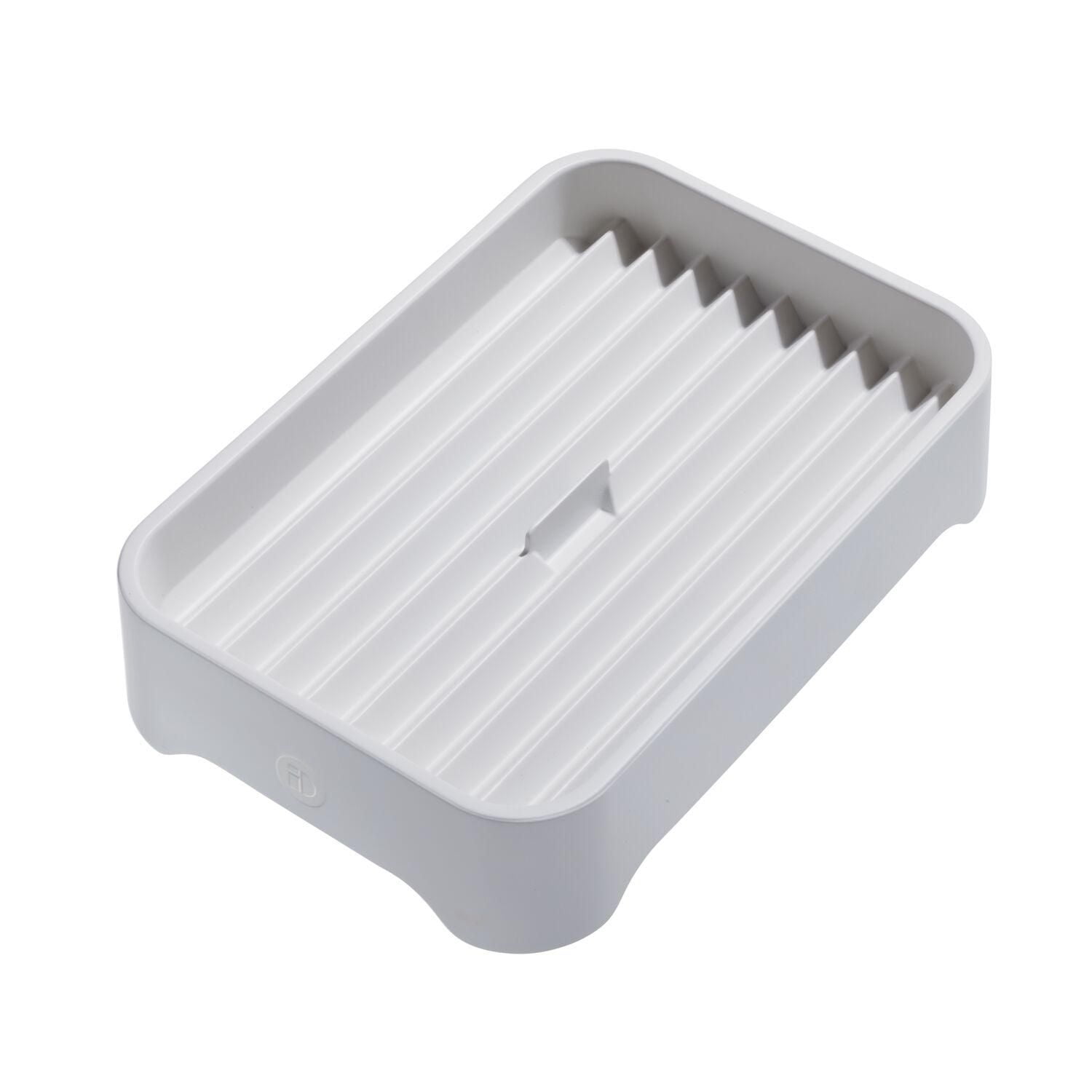 Organisateur gris iDesign Eco rainuré en plastique recyclé sans BPA – 7,6" x 11,1" x 2,5"