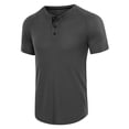 thumbnail image 1 of Mens Shirts Short Sleeve Mens Plus Size Shirts Solid Color Short Sleeve T-Shirts Button-Up Shirts, 1 of 9