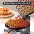 thumbnail image 2 of 1400W Electric Bubble Waffle Maker with 360° Rotation, 50-250℃ Adjustable Temperature, 0-5 Min Timer, Non-Stick Baking Tray (7.7 Inch), Stainless Steel Construction, Detachable Drip Tray, Cool-Touch, 2 of 6
