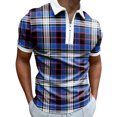 thumbnail image 2 of EGNMCR T-Shirts pour Homme Mode Personnalité Chemise Décontractée Coupe Ajustée à Manches Courtes Imprimée Col Rabattu Blouse & Chemise Cadeaux pour Hommes, 2 of 4