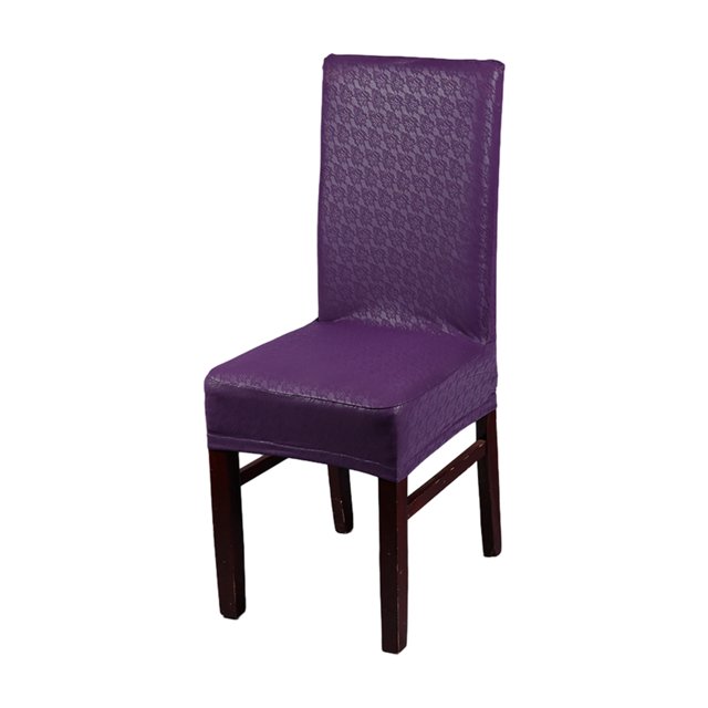 Transemion Easy To Assemble Chair Covers Instantly Transform Dining Area Fashionable Lace purple
