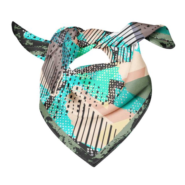 Bimba Cotton Voile Rectangular Printed Scarf Women Wrap Bandanas-40 x 80 Inches