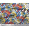 thumbnail image 2 of Soimoi Rayon Fabric Flower Artistic Printed Fabric 1 Yard 56 Inch Wide, 2 of 3