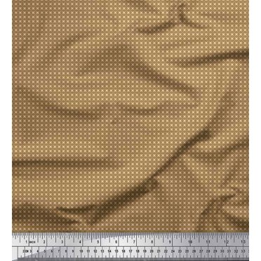 Soimoi Brown Heavy Canvas Fabric Artistic Geometric Fabric Prints By Yard 58 Inch Wide