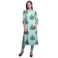 thumbnail image 1 of Bimba Kurti Imprimée à Manches 3/4 Tenue d'Été Kurta Tunique Droite pour Femmes, 1 of 6