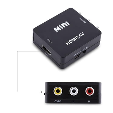 Yosoo Digital HDMI to RCA Composite Video Audio AV CVBS Adapter Converter 720p/1080p , HDMI to AV Adapter, Digital HDMI2AV Converter