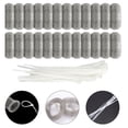 thumbnail image 4 of Oleegame 2PC Lint Washer Filter Washing Machine Filter Hose Mesh Drain Screen Trap Stainless Sink Silver, 4 of 9