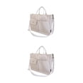 thumbnail image 3 of kurtrusly Style With Trendy And Spacious Tote Bag Fashionable And Versatile Messenger Bag creamy white 2Set, 3 of 6