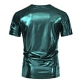 thumbnail image 4 of LUOGENLI T-shirts pour Homme pour Hommes Mode Masculine Tendance Fête Scène Brillant à Manches Courtes Col Rond T-Shirt pour Homme T-shirts pour Homme T-Shirt Graphique Pâques Vert m, 4 of 6