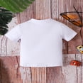 thumbnail image 3 of T-Shirts d'Été pour Enfants à Manches Courtes, Hauts à Imprimé de Lettres, Chemise Décontractée, 3 of 7