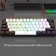 thumbnail image 3 of Clavier de Jeu Rétroéclairé RVB, Clavier Filaire Rétroéclairé Multicolore avec Sensation Mécanique, Conception Ergonomique, Prêt à l'Emploi pour 10, Mac OS X, 3 of 7