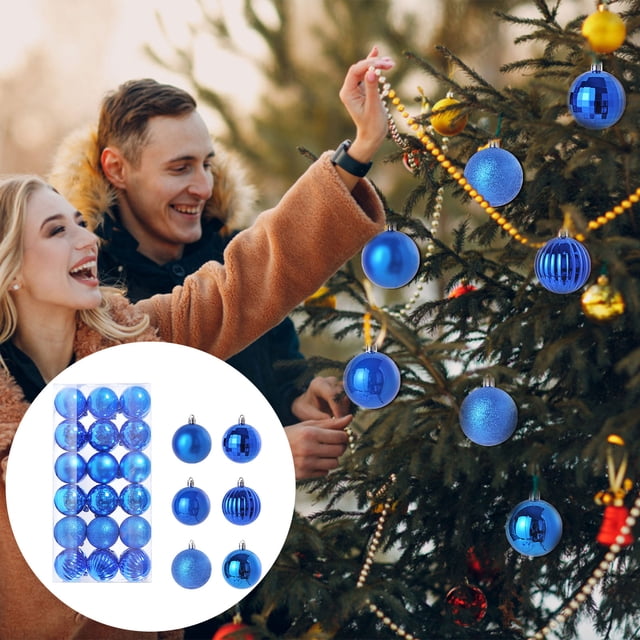 RKSTN Fall Decorations for Home 36PCS Christmas Xmas Tree Ball Bauble Hanging Home Party Ornament Decor 6CM Decorations