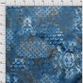 thumbnail image 4 of oneOone Polyester Spandex Medium Blue Fabric Abstracts Sewing Craft Projects Fabric Prints By Yard 56 Inch Wide, 4 of 4