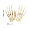 thumbnail image 3 of Pair Of Plastic Skeleton Hands Halloween Decoration Prop For Cosplay Party Prank 6 X 4 Inches Style C white, 3 of 9