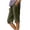 Green, variant on Lovzfmll Women's Linen Bermuda Shorts, Wide Leg Casual Pants with Side Slit & Button Front, Summer Shorts Black, 2XL