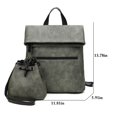 thumbnail image 3 of Lady Backpack Large Capacity Fashion School Bookbag Shoulder Bag with Clutch Bag, 3 of 5