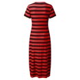 thumbnail image 4 of Robe d'Été Aguichant et Décontractée pour Femme, Robe Imprimée à Manches Courtes et Col en V, Robe Ample, Robe d'Été à Manches Longues pour Femme, 4 of 8