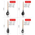 thumbnail image 1 of 8 PCS Kitchen Utensils Set Wood Handle Silicone Cooking Wares Heat Resistant Kitchen Utensils & Gadgets Easy to for Home Kitchens Restaurants Hotels, 1 of 7