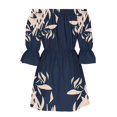 thumbnail image 4 of Robes d'Été pour Femmes Robes de Cocktail pour Femmes Décontractées Plage Aguichant Robe Ample Décontractée Femmes Tunique à Épaules Robes d'Été Décontractées Robes Maxi Décontractées pour Femmes Coupe Ample Manches Évasées Mini Robe Fleurie, 4 of 9