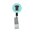 thumbnail image 1 of Caroline's Treasures BB1173BR Damier Bleu Noir Labrador Insigne Rétractable Moulinet, 1 of 2