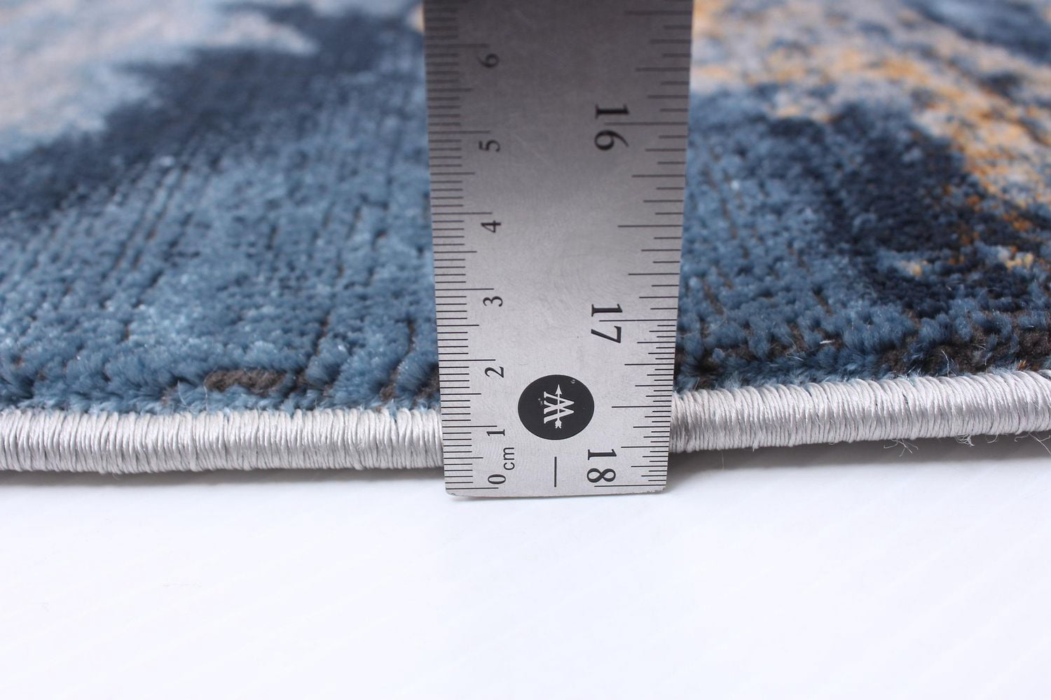 ECARPET Marble Textured Area Rug, Contemporary Carpet for Living Room, Sky Blue Marble Collection