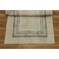 thumbnail image 3 of Casavani Handblock Printed Living Room Carpets Beige Cotton Home Decor Kilim Square Area Rug 6x6 feet, 3 of 5