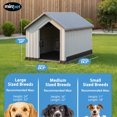 thumbnail image 4 of MiraPet Dog House, Indoor or Outdoor Durable Plastic Waterproof Shelter, Small, 4 of 8