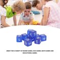 thumbnail image 4 of dés, Cubes 30PCS Angle Droit Transparent Coloré Plastique dés 6 Faces pour les Jeux, 4 of 8