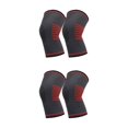 thumbnail image 1 of relayinert 2x Soutien Genouillère Léger pour la Protection de la Course et Respirant Genouillère Durable Confortable Rouge M 2Set, 1 of 1