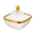 thumbnail image 1 of jifeng Countertop Fruit Bowl with Lid Fruit Basket for Kitchen Counter Fruit Snacks Square S, 1 of 9