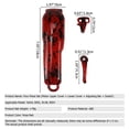 thumbnail image 2 of Esquirla 4pcs/Set Replacement Trimmer Shell for Wahl 8148/8591 s Cover Personalized Housing Case Kit for Hair Rose Red, 2 of 8