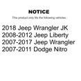 thumbnail image 2 of SIM Rear Semi-Metallic Disc Brake Pads SIM-1274 for Car Jeep Wrangler Liberty JK Dodge Nitro, 2 of 8