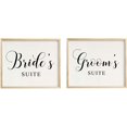 thumbnail image 1 of Brides & Grooms Suite Wedding Party Sign Signage Party Print - Frame Not Included, 1 of 1