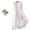 White, variant on EGNMCR Holiday Dresses for Women Women's Retro Cotton And Linen Round Neck Double-layer Lace-up Waist Retraction Travel Holiday Dress