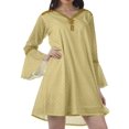 thumbnail image 3 of Moomaya Robes de Plage Imprimées Femmes Robe Aguichant Robes Mini Brodées pour Femmes, 3 of 4
