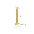thumbnail image 2 of Unique Bargains Brass Hex Bolts, 1/4-20x2' 1 Pack Fully Thread Grade 4.8 Machine Screws, 2 of 4