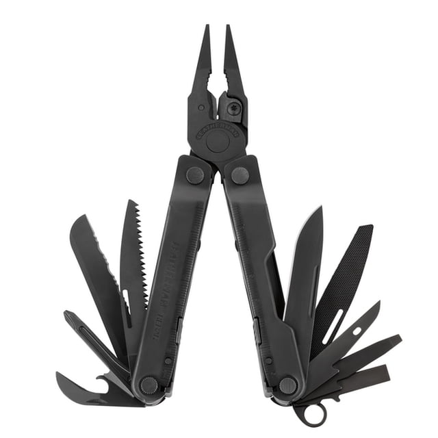 LEATHERMAN, Rebar Multitool with Premium Replaceable Wire Cutters and Saw, Black with MOLLE Sheath