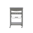 thumbnail image 4 of Riverbay Furniture Transitional Wood/Granite Top Kitchen Island in Gray, 4 of 17
