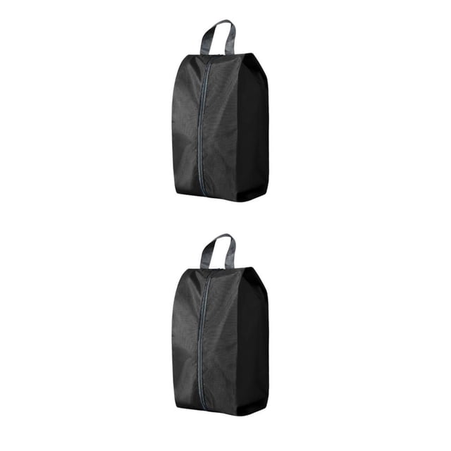 Transemion Shoe Pouches For Travel Shoes Clean And Protected Protects Items Shoes Bag black M 2Set