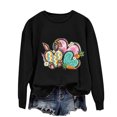 thumbnail image 5 of EGNMCR Easter T-Shirts Imprimés pour Femmes T-Shirts Graphiques T-Shirts pour Femmes T-Shirts à Col Rond pour Femmes Haut à Manches Longues Imprimé Easter Chandails pour Femmes T-Shirts pour Femmes, 5 of 5