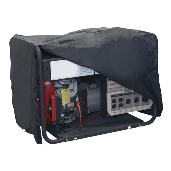 Yeacher Portable Generator Cover with Waterproof Coating Protective Small Generator Cover Sun Shade Cover Resistant Cover with Drawstring Hook & Loop Fasteners 30 x 24 x 20 Inch
