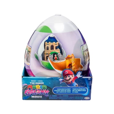  Super Mario Galaxy, Le Film – Ensemble Œuf de Yoshi avec figurines de 1,5 pouces de Yoshi cm et Mario de feu exclusif