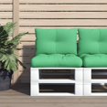 thumbnail image 1 of vidaXL Pallet Cushions 2 pcs Green Fabric, 1 of 5