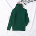 thumbnail image 2 of Toddler Kids Baby Knit Turtleneck Sweater Soft Solid Warm Sweater Crochet Pullover, 2 of 9