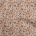 thumbnail image 1 of oneOone Tissu Polyester Spandex Orange Floral Rétro Matériel de Couture Imprimé Tissu au Mètre 56 Pouces de Large, 1 of 5